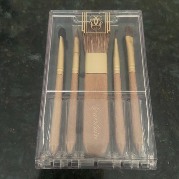 GUERLAIN Makeup Guerlain Makeup Brush Set 5 Five Brushes In Case New Poshmark